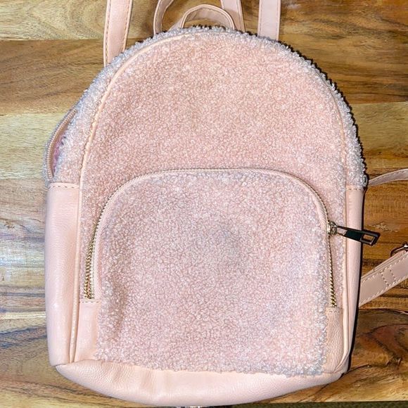 Handbags - Cute little pink mini backpack with adjustable straps